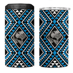 New Zealand Kikorangi Taniko Motifs 4 in 1 Can Cooler Tumbler Maori Poi Dance Costume Inspired