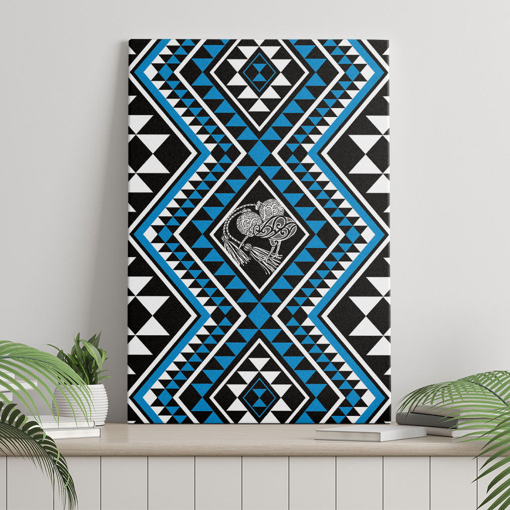 New Zealand Kikorangi Taniko Motifs Canvas Wall Art Maori Poi Dance Costume Inspired