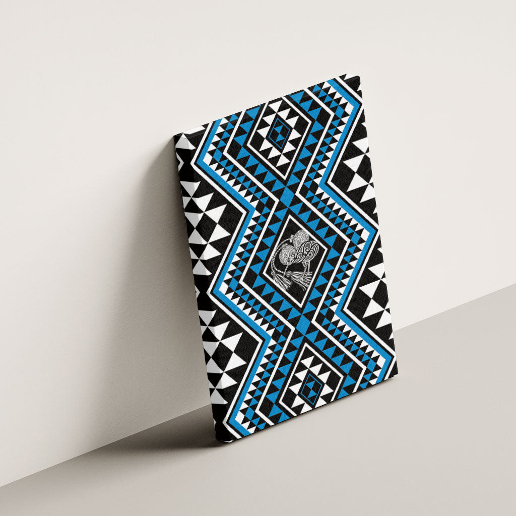 New Zealand Kikorangi Taniko Motifs Canvas Wall Art Maori Poi Dance Costume Inspired