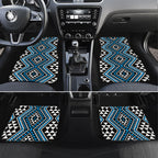 New Zealand Kikorangi Taniko Motifs Car Mats Maori Poi Dance Costume Inspired