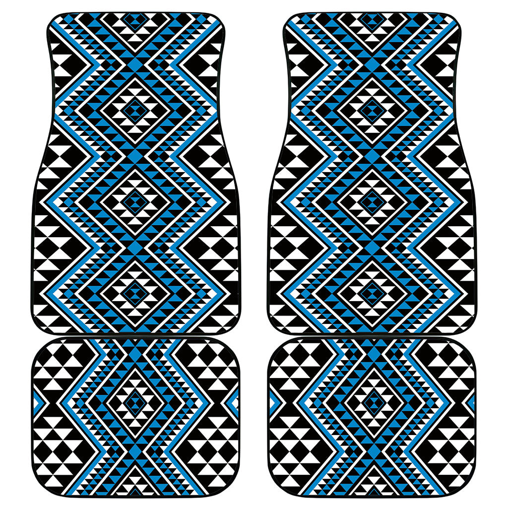 New Zealand Kikorangi Taniko Motifs Car Mats Maori Poi Dance Costume Inspired