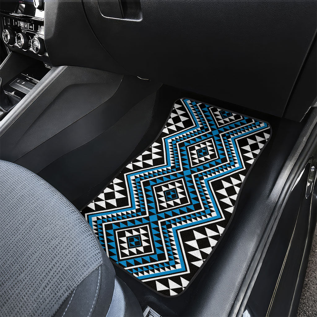 New Zealand Kikorangi Taniko Motifs Car Mats Maori Poi Dance Costume Inspired