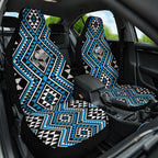 New Zealand Kikorangi Taniko Motifs Car Seat Cover Maori Poi Dance Costume Inspired
