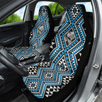 New Zealand Kikorangi Taniko Motifs Car Seat Cover Maori Poi Dance Costume Inspired
