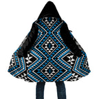New Zealand Kikorangi Taniko Motifs Cloak Maori Poi Dance Costume Inspired