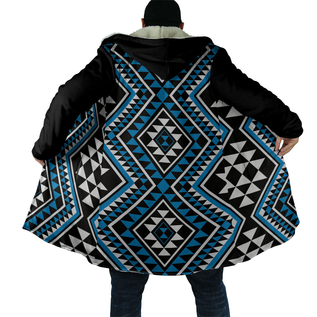 New Zealand Kikorangi Taniko Motifs Cloak Maori Poi Dance Costume Inspired