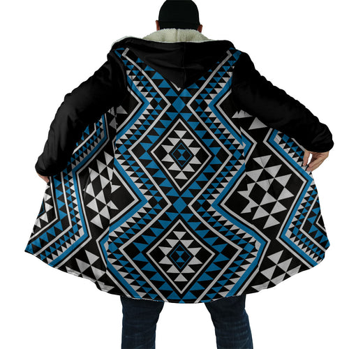 New Zealand Kikorangi Taniko Motifs Cloak Maori Poi Dance Costume Inspired