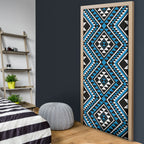 New Zealand Kikorangi Taniko Motifs Door Cover Maori Poi Dance Costume Inspired