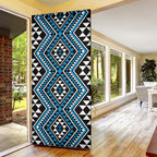 New Zealand Kikorangi Taniko Motifs Door Cover Maori Poi Dance Costume Inspired