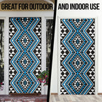 New Zealand Kikorangi Taniko Motifs Door Cover Maori Poi Dance Costume Inspired