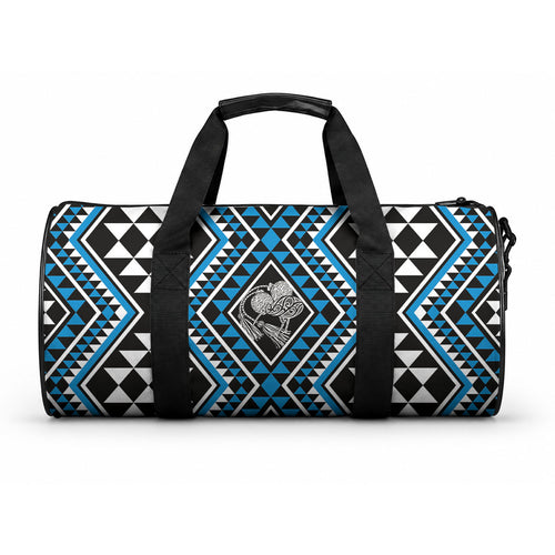 New Zealand Kikorangi Taniko Motifs Duffle Bag Maori Poi Dance Costume Inspired