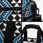 New Zealand Kikorangi Taniko Motifs Duffle Bag Maori Poi Dance Costume Inspired