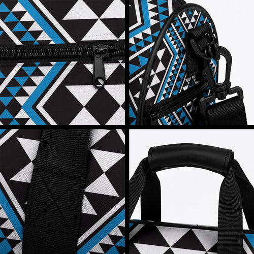 New Zealand Kikorangi Taniko Motifs Duffle Bag Maori Poi Dance Costume Inspired
