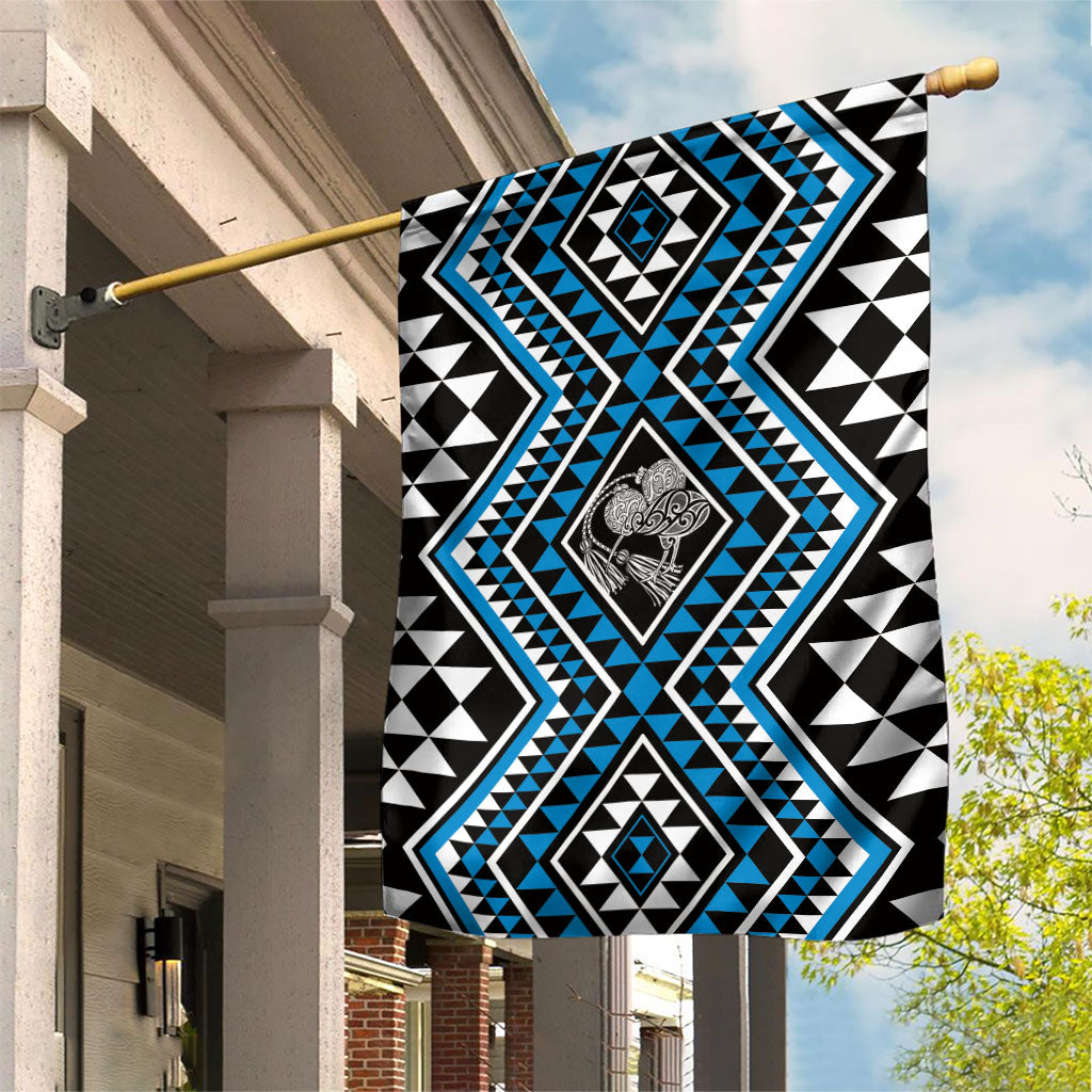 New Zealand Kikorangi Taniko Motifs Garden Flag Maori Poi Dance Costume Inspired