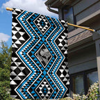 New Zealand Kikorangi Taniko Motifs Garden Flag Maori Poi Dance Costume Inspired