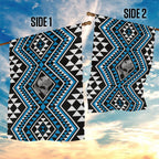 New Zealand Kikorangi Taniko Motifs Garden Flag Maori Poi Dance Costume Inspired