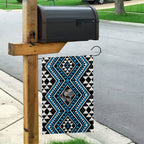 New Zealand Kikorangi Taniko Motifs Garden Flag Maori Poi Dance Costume Inspired