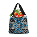 New Zealand Kikorangi Taniko Motifs Grocery Bag Maori Poi Dance Costume Inspired