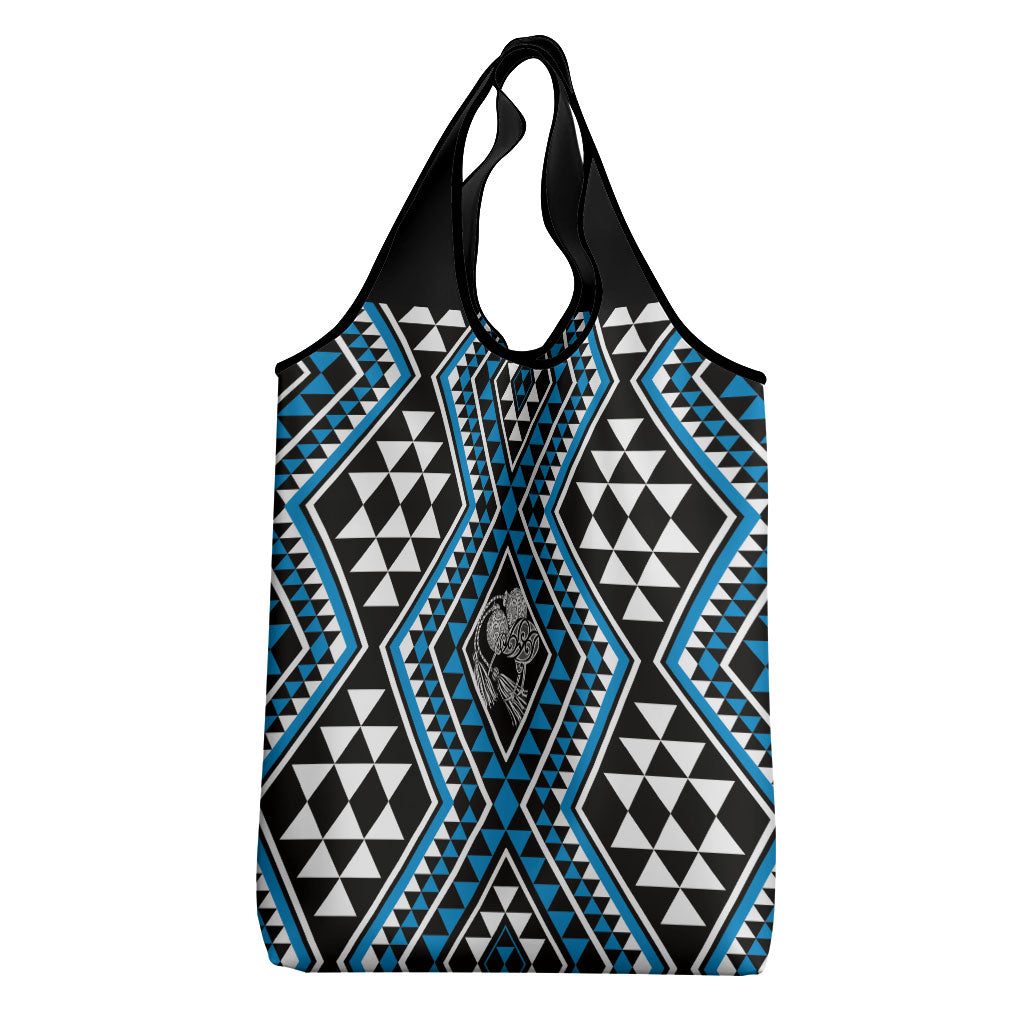 New Zealand Kikorangi Taniko Motifs Grocery Bag Maori Poi Dance Costume Inspired