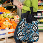 New Zealand Kikorangi Taniko Motifs Grocery Bag Maori Poi Dance Costume Inspired