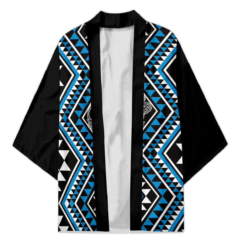New Zealand Kikorangi Taniko Motifs Kimono Maori Poi Dance Costume Inspired