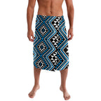 New Zealand Kikorangi Taniko Motifs Lavalava Maori Poi Dance Costume Inspired