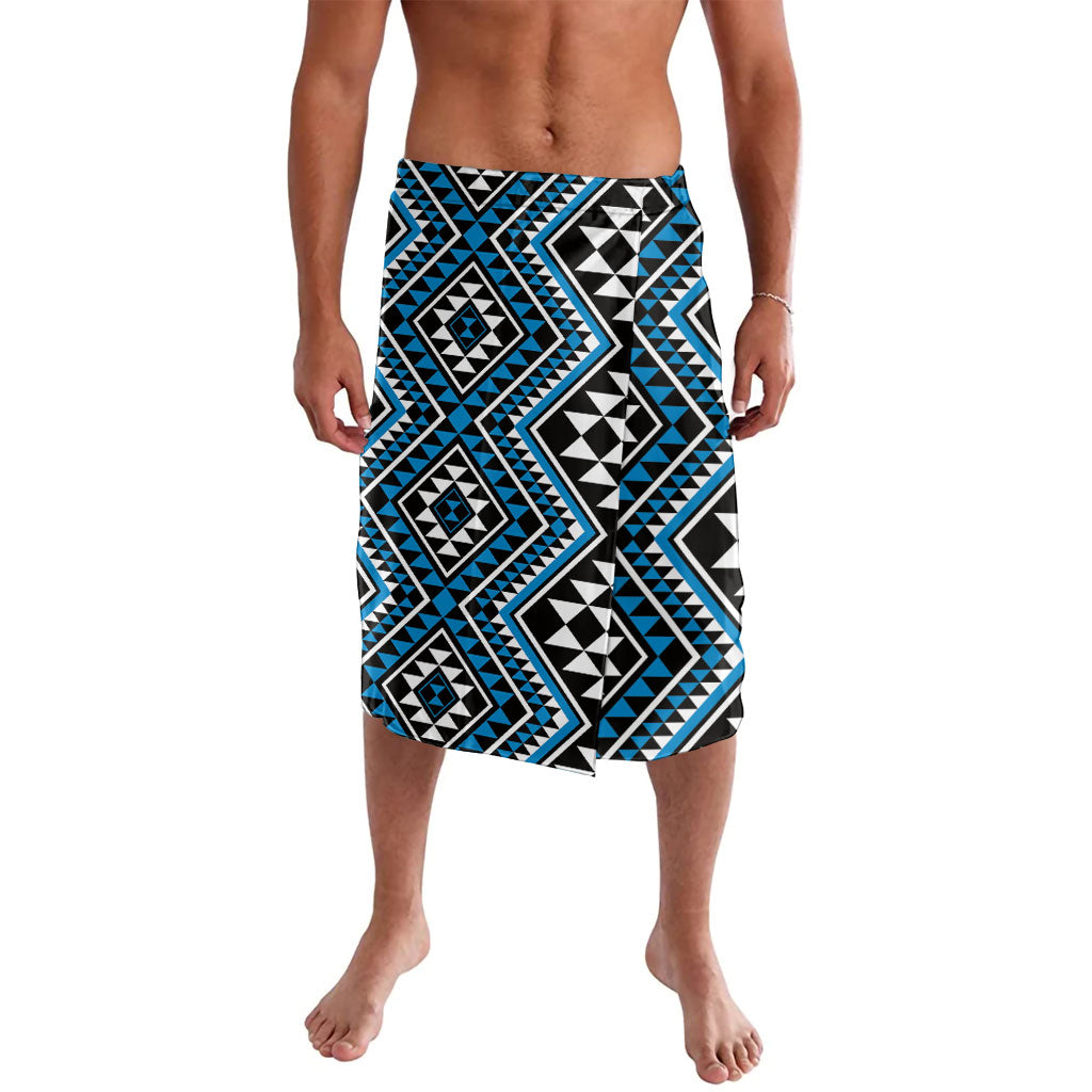 New Zealand Kikorangi Taniko Motifs Lavalava Maori Poi Dance Costume Inspired