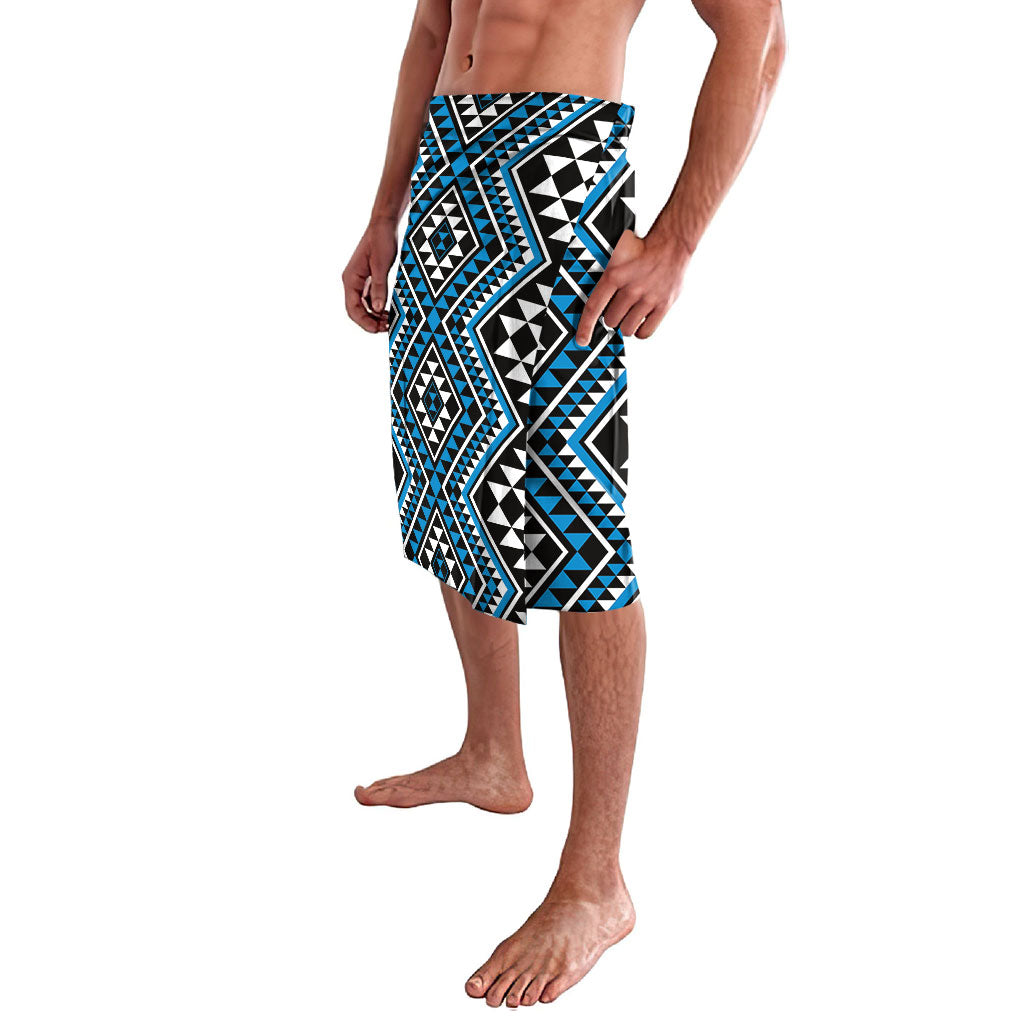 New Zealand Kikorangi Taniko Motifs Lavalava Maori Poi Dance Costume Inspired