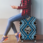 New Zealand Kikorangi Taniko Motifs Luggage Cover Maori Poi Dance Costume Inspired