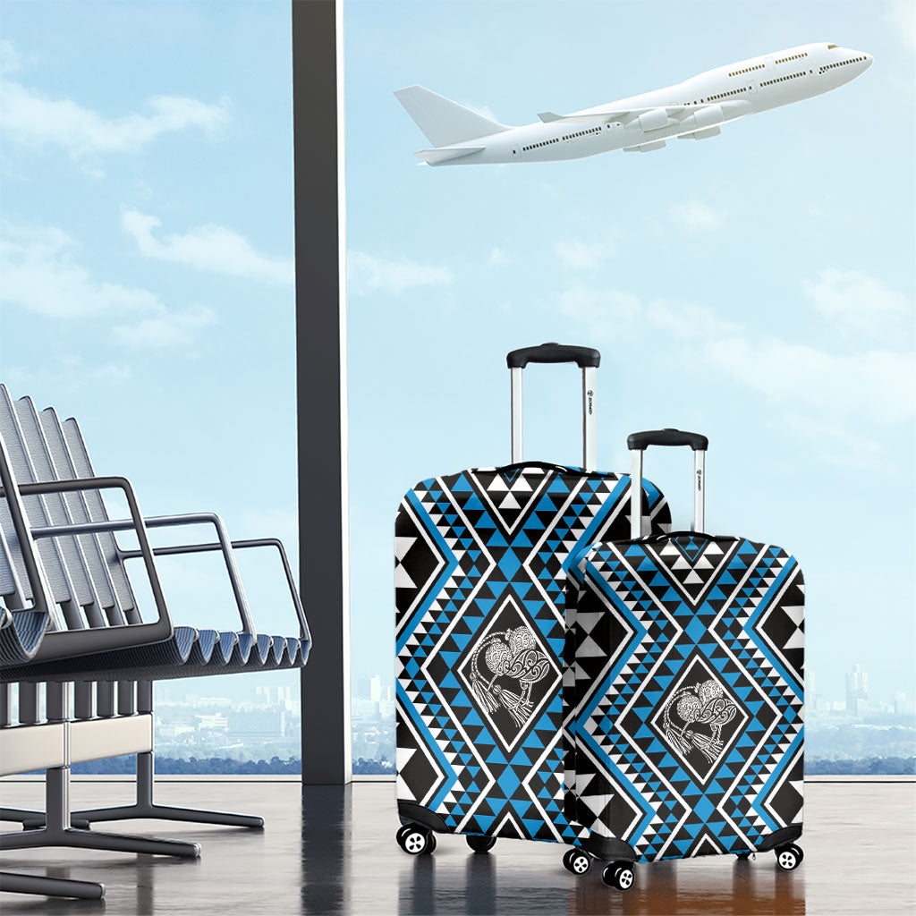 New Zealand Kikorangi Taniko Motifs Luggage Cover Maori Poi Dance Costume Inspired