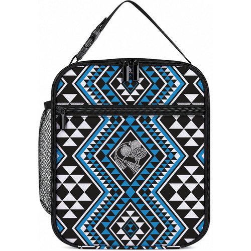 New Zealand Kikorangi Taniko Motifs Lunch Bag Maori Poi Dance Costume Inspired