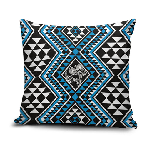 New Zealand Kikorangi Taniko Motifs Pillow Cover Maori Poi Dance Costume Inspired