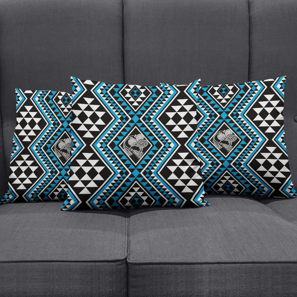 New Zealand Kikorangi Taniko Motifs Pillow Cover Maori Poi Dance Costume Inspired
