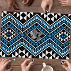 New Zealand Kikorangi Taniko Motifs Puzzle Maori Poi Dance Costume Inspired