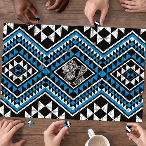 New Zealand Kikorangi Taniko Motifs Puzzle Maori Poi Dance Costume Inspired