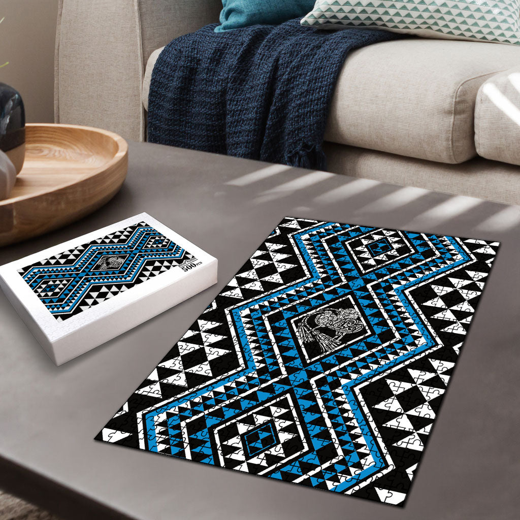 New Zealand Kikorangi Taniko Motifs Puzzle Maori Poi Dance Costume Inspired