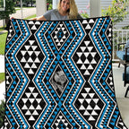 New Zealand Kikorangi Taniko Motifs Quilt Maori Poi Dance Costume Inspired