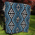 New Zealand Kikorangi Taniko Motifs Quilt Maori Poi Dance Costume Inspired