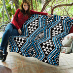 New Zealand Kikorangi Taniko Motifs Quilt Maori Poi Dance Costume Inspired