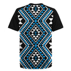 New Zealand Kikorangi Taniko Motifs Rugby Jersey Maori Poi Dance Costume Inspired