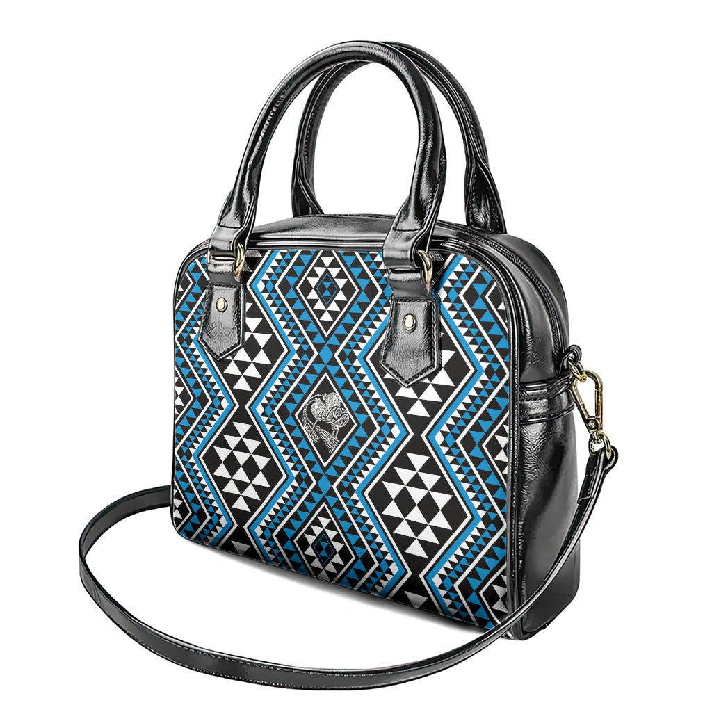 New Zealand Kikorangi Taniko Motifs Shoulder Handbag Maori Poi Dance Costume Inspired