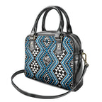 New Zealand Kikorangi Taniko Motifs Shoulder Handbag Maori Poi Dance Costume Inspired