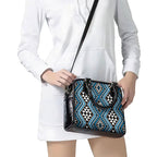 New Zealand Kikorangi Taniko Motifs Shoulder Handbag Maori Poi Dance Costume Inspired