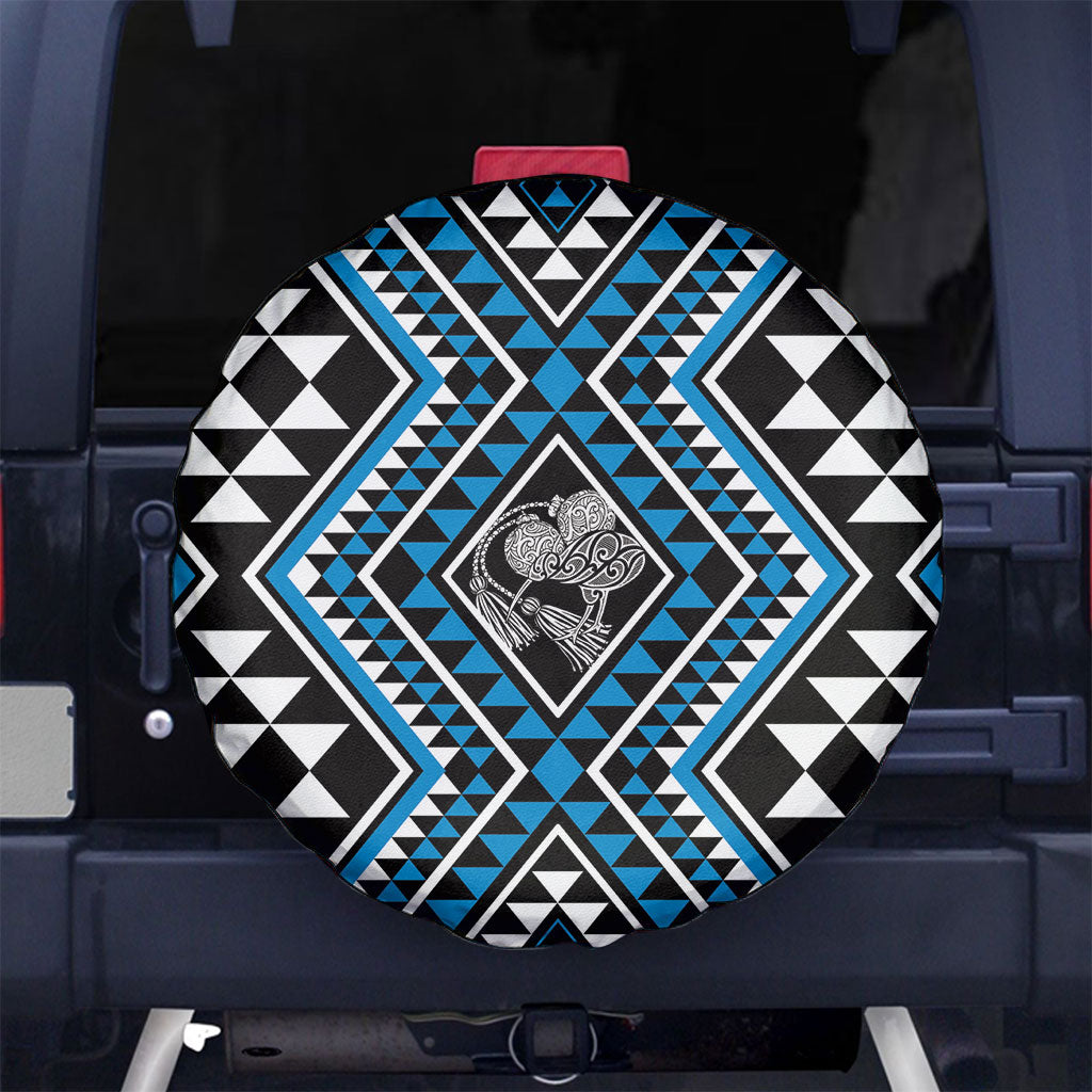 New Zealand Kikorangi Taniko Motifs Spare Tire Cover Maori Poi Dance Costume Inspired