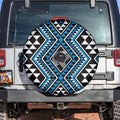 New Zealand Kikorangi Taniko Motifs Spare Tire Cover Maori Poi Dance Costume Inspired