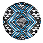 New Zealand Kikorangi Taniko Motifs Spare Tire Cover Maori Poi Dance Costume Inspired