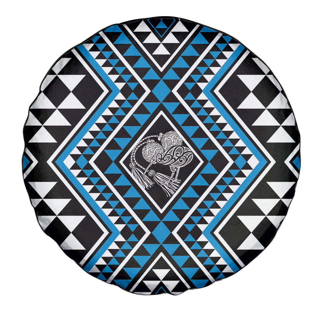 New Zealand Kikorangi Taniko Motifs Spare Tire Cover Maori Poi Dance Costume Inspired
