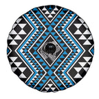 New Zealand Kikorangi Taniko Motifs Spare Tire Cover Maori Poi Dance Costume Inspired