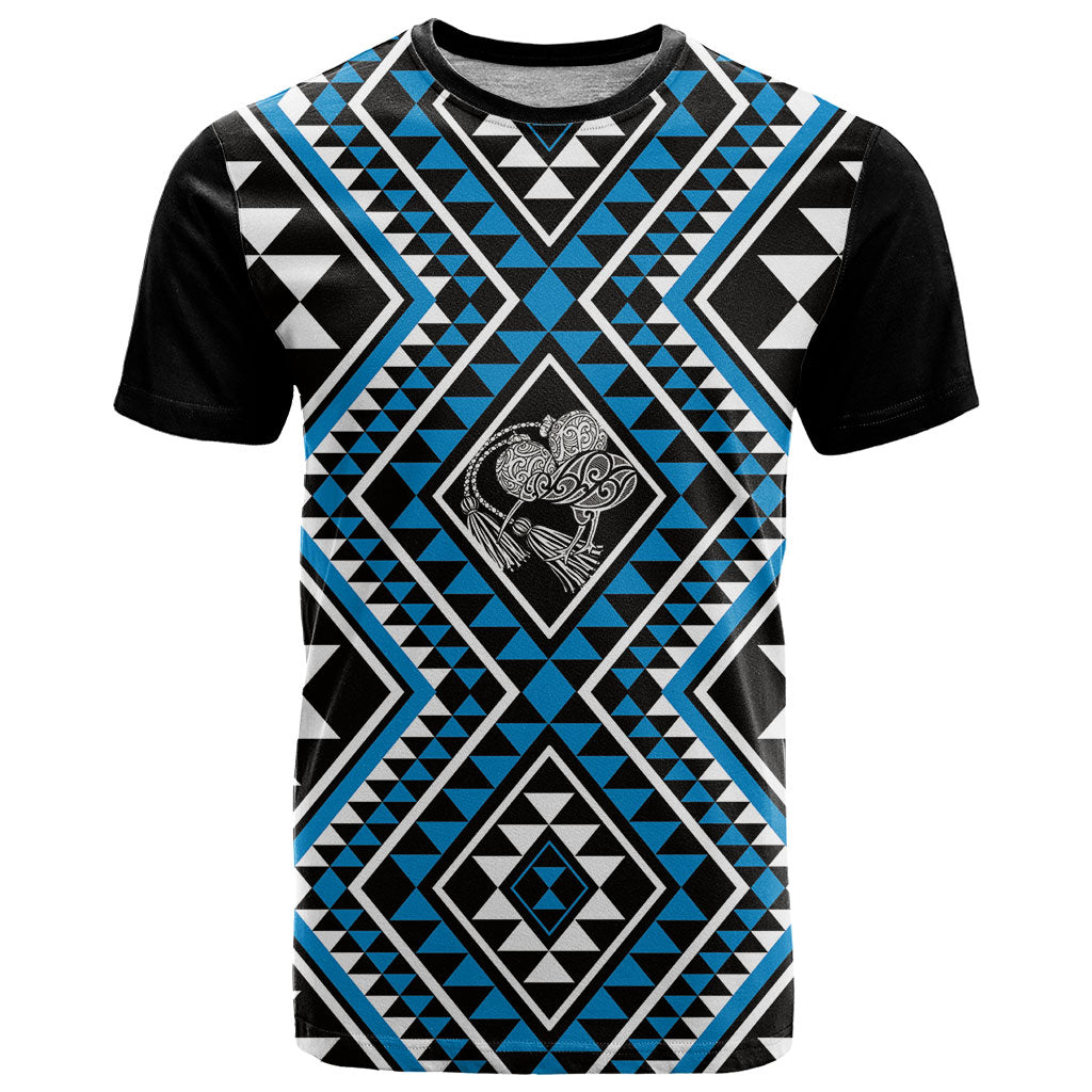 New Zealand Kikorangi Taniko Motifs T Shirt Maori Poi Dance Costume Inspired