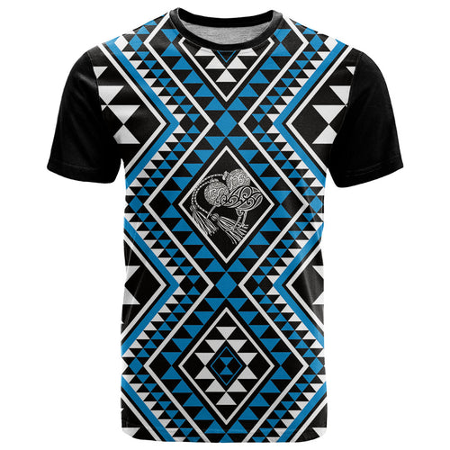 New Zealand Kikorangi Taniko Motifs T Shirt Maori Poi Dance Costume Inspired